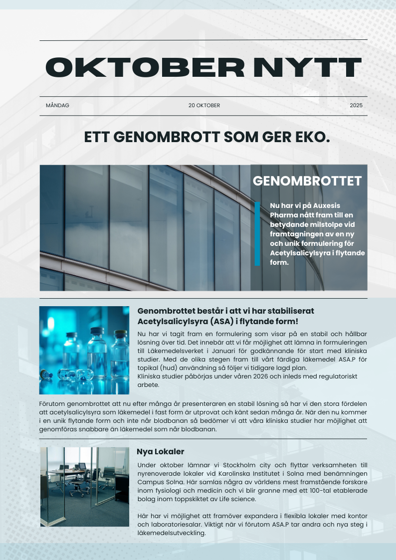 Oktober Nytt – sida 1